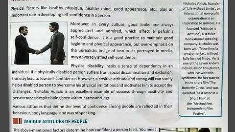 CLASS 9 UNIT 2 CHAPTER 2 (BUILDING SELF CONFIDENCE)