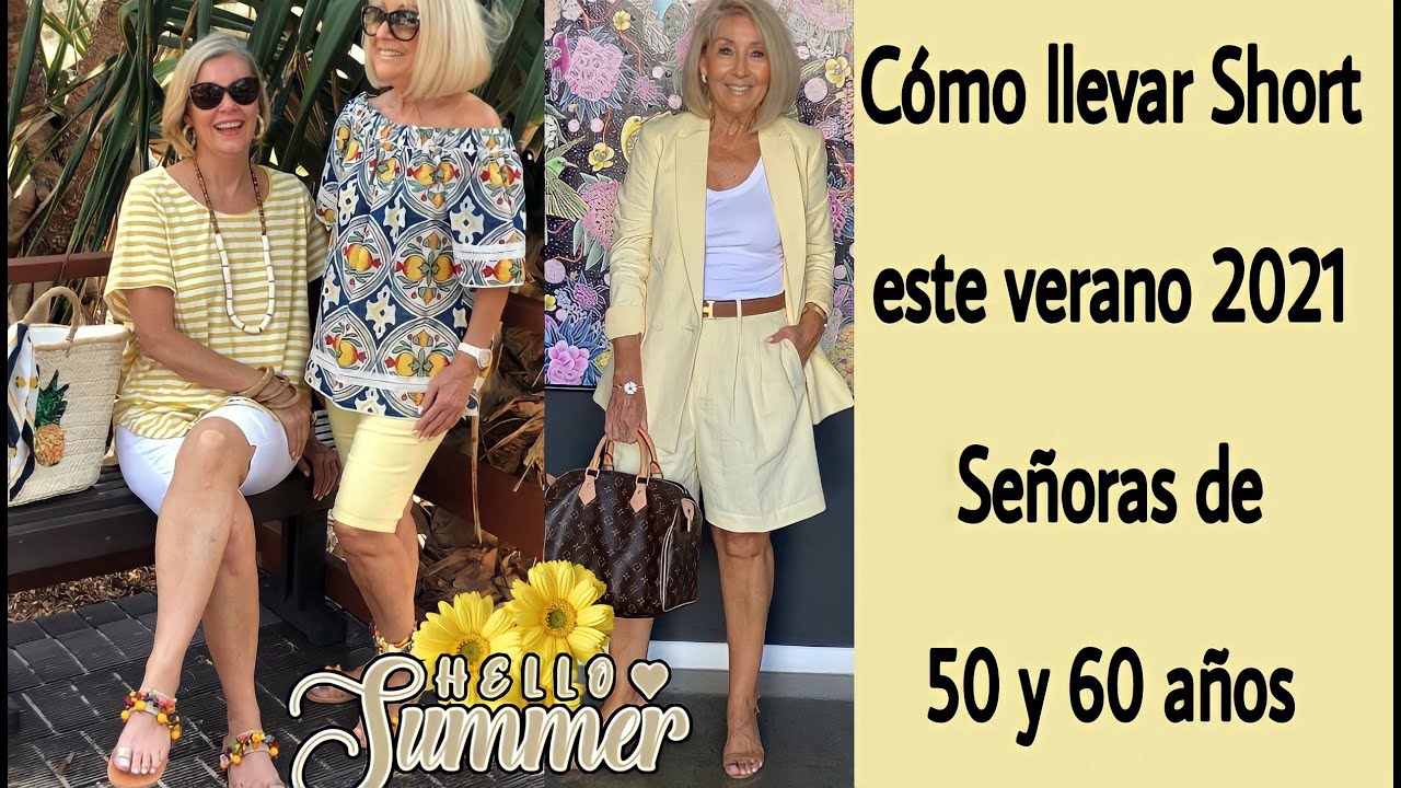 CON SHORTS PARA SEÑORAS DE Y 60 AÑOS MODA VERANO ROPA PARA MUJERES DE 50 Y 60 AÑOS - YouTube