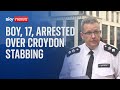 Croydon stabbing: 17-year-old boy arrested and in custody