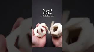 ORIGAMI SLINKY (Jo Nakashima) #shorts @jonakashima