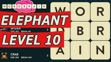WordBrain Elephant Level 10 Answers (Android/IOS)