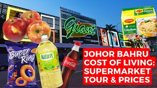 Johor Bahru Cost Of Living Giant Hypermarket Supermarket Tour & Price Comparison