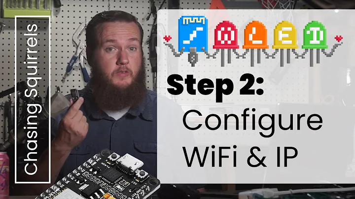 How to connect WLED on a NodeMCU to your WiFi and setting a static IP