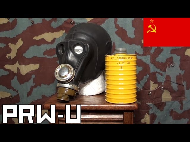 Radziecka maska przeciwgazowa PRW-U / gas mask - YouTube