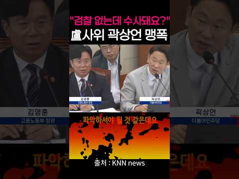 "검찰이 없는데 수사 가능해요?" 盧사위 곽상언 맹폭🔥