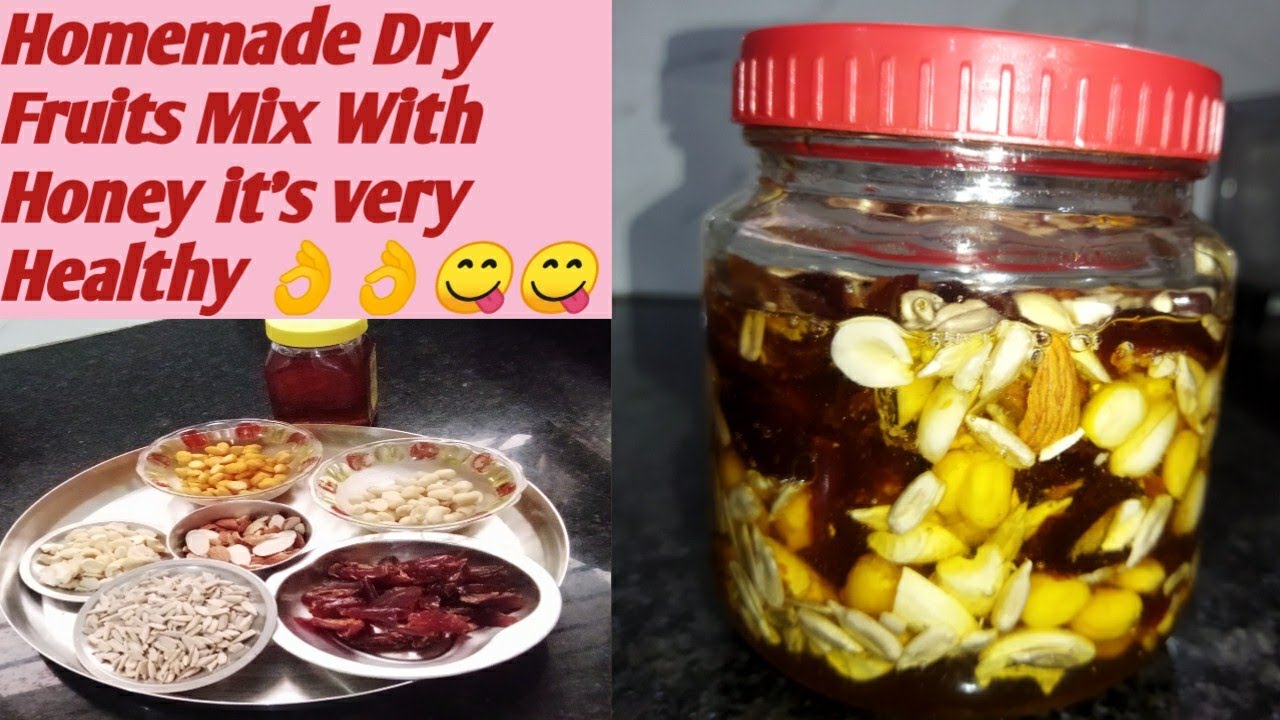 Dry Fruit mix with HoneyHomemade Dry Fruits Mixer with Honey in telugu
