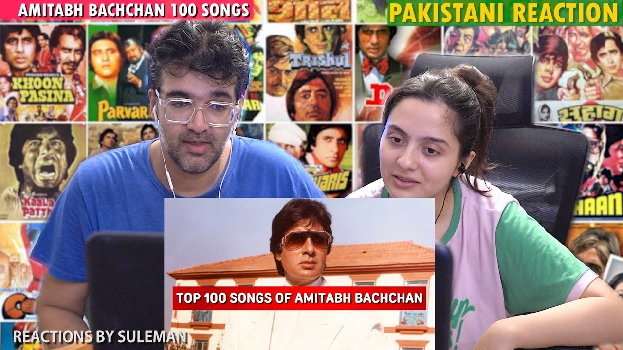 Pakistani Couple Reacts To Top 100 Songs Of Amitabh Bachchan | Random Hit Songs | 1969-2025