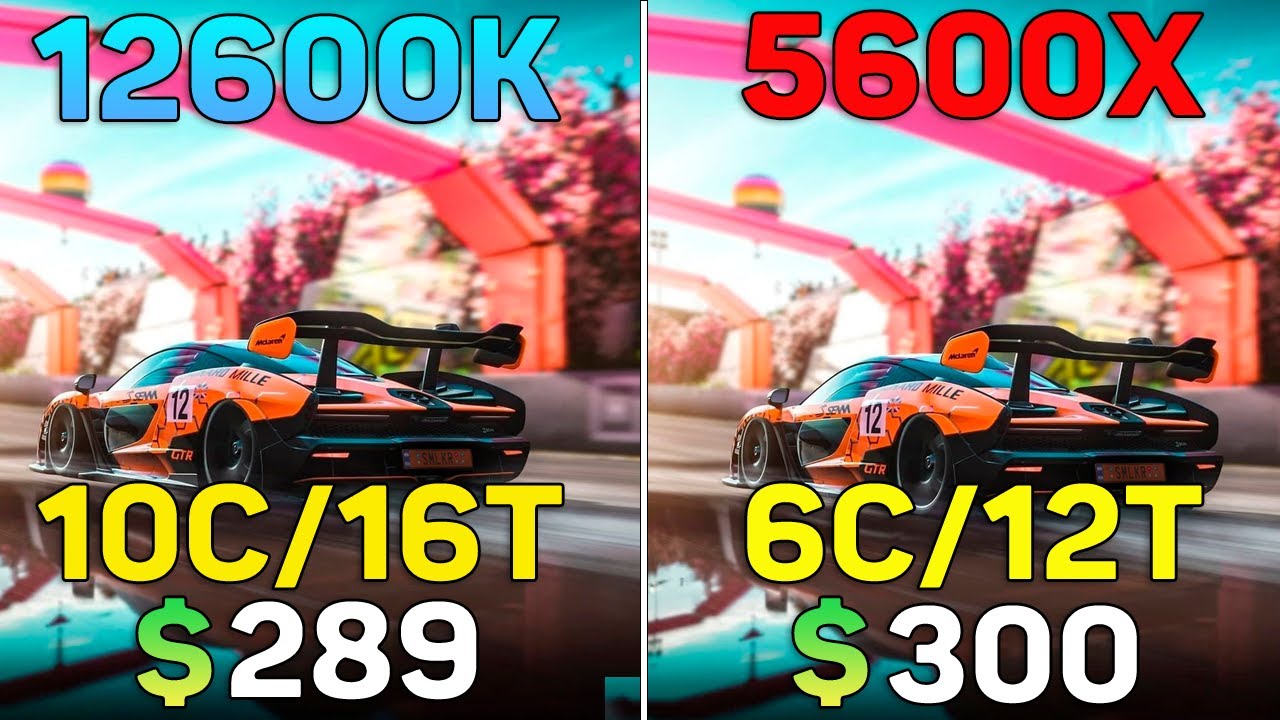 Intel Core i5 12600K vs Ryzen 5 5600X - YouTube