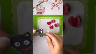 Happy birthday card diy #chococat #diy #birthdaycard #bff #giftideas #chococat #sanrio #hellokitty