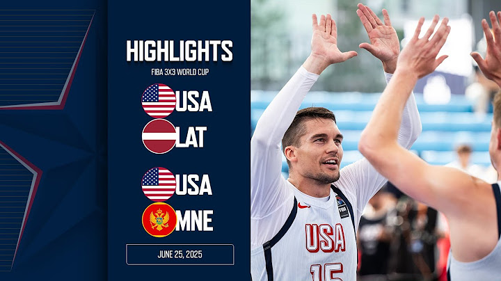 HIGHLIGHTS: USA vs Latvia & Montenegro | 2025 FIBA 3x3 World Cup | June 25, 2025