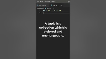 Creating Tuple in Python #ytshorts #shorts #short