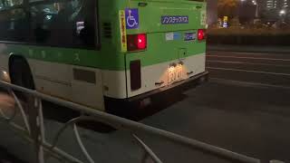 【外からの様子】都営バス PKG-LV234L2 爆走！猛加速！街中に響き渡るターボの音！