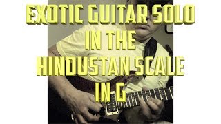 Guitar Solo to Hindustan scale in G