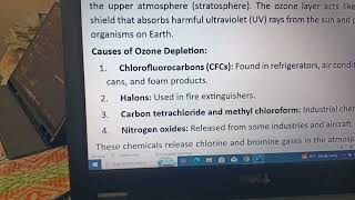 B.E. SEM 4 || Environmental Science|| Ozone layer Depletion