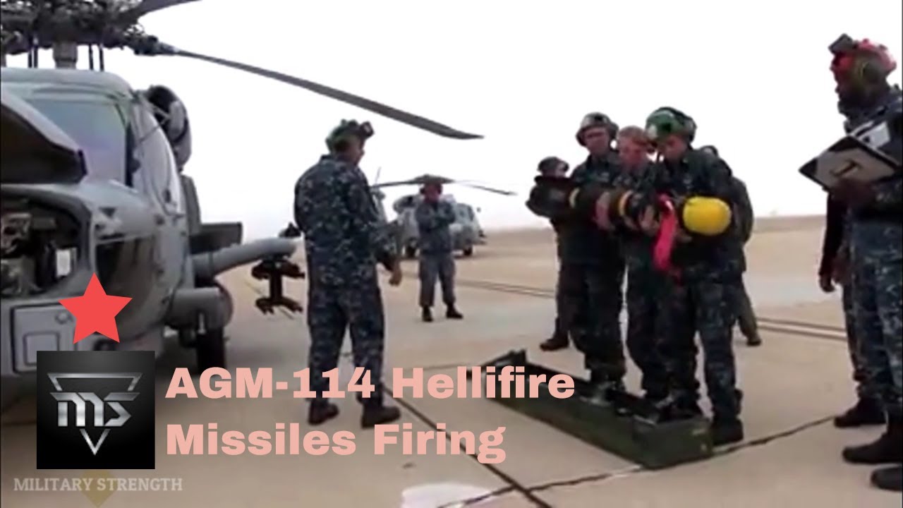AGM-114 Hellfire Missiles Firing ( Direct Attack Guided Rocket ) - YouTube