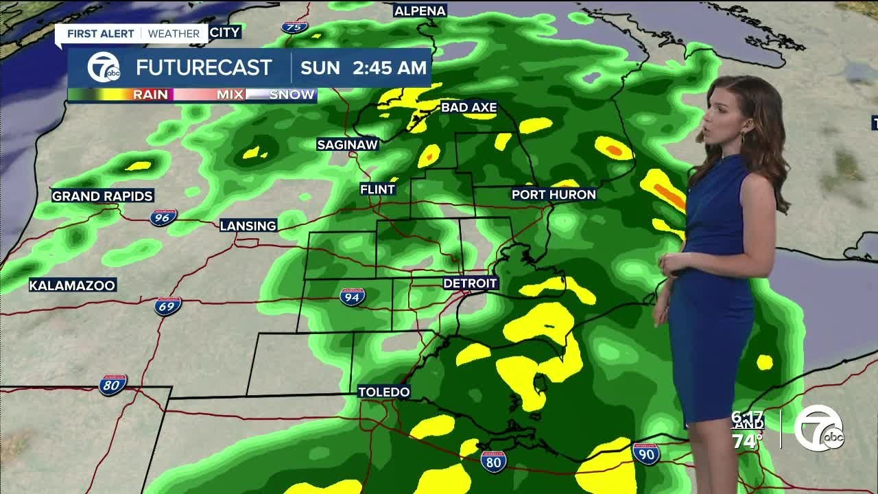Widespread rain Saturday night - YouTube