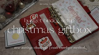 MERRY MONDAY  | Christmas Budget Binder SetUp + GIFTBOX Savings Challenge | Cash Envelope Method