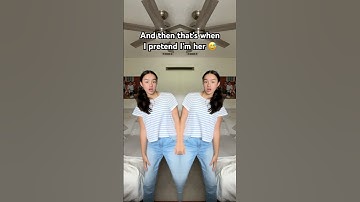 Do you have a twin!? 👀😆😜 #fypシ゚ #funny #relatable #twins #filter #shorts #skit #girls #viral