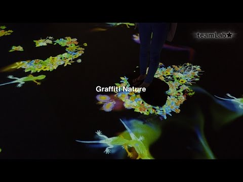 Graffiti Nature / teamLab World: Dance! Art Museum, Learn & Play! Future Park