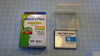ヤフオク 2 個 890 円の SONY NP BN1 互換充電池のお話。
