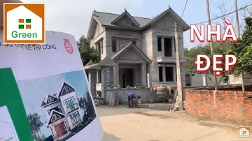 Nhà Đẹp Green Kiểm tra tiến độ thi công nhà hai tầng đẹp tại Hà Nội