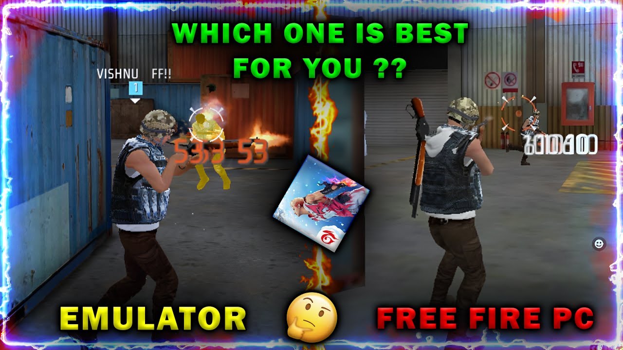 Free Fire PC VS Free Fire Emulator  Which one gives you better gameplay? 