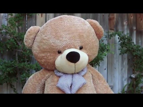 6ft Red Bitsy Cuddles Life Size Teddy Bear Gift Giant Teddy Brand Youtube