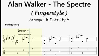 Miniatura de vídeo de "Alan Walker - The Spectre ( Fingerstyle Guitar Tab ) | made EASY"