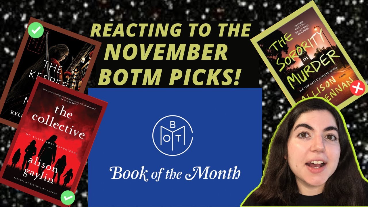 Reacting to the November BOTM Picks! Book of the Month Club YouTube