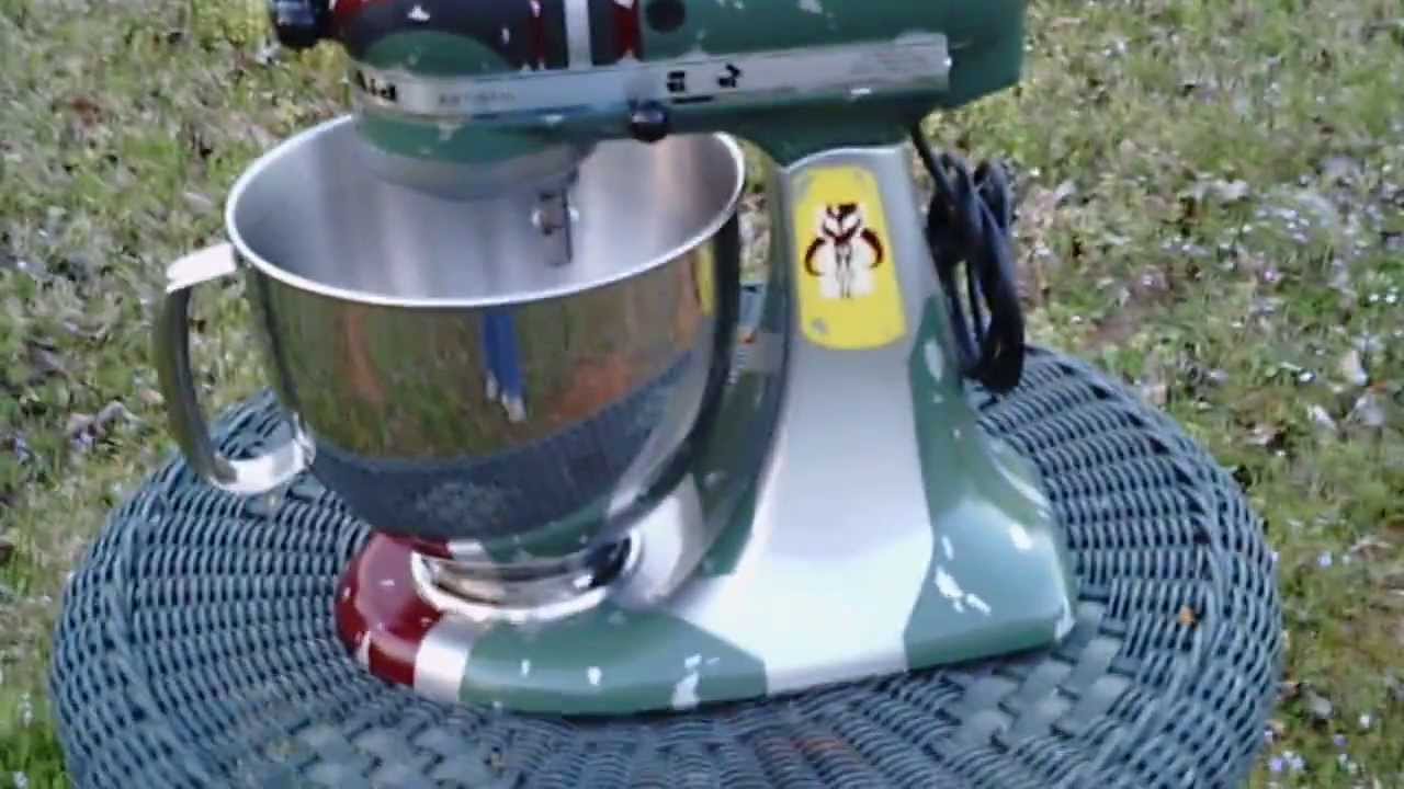 custom painted boba fett kitchenaid youtube