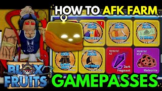 How To AFK Farm Gamepasses ✨ | Blox Fruits