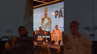 Jake Paul performs a poem about Tommy Fury #shorts