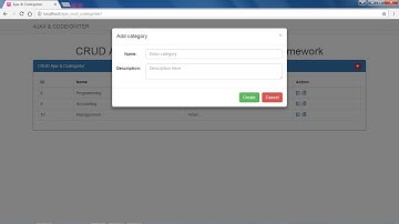 Ajax CRUD & Codeigniter -- How to design ajax with codeigniter & bootstrap