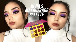 PURPLE & ORANGE CUT CREASE | Juvia’s Place Masquerade Palette Tutorial, Review & Swatches