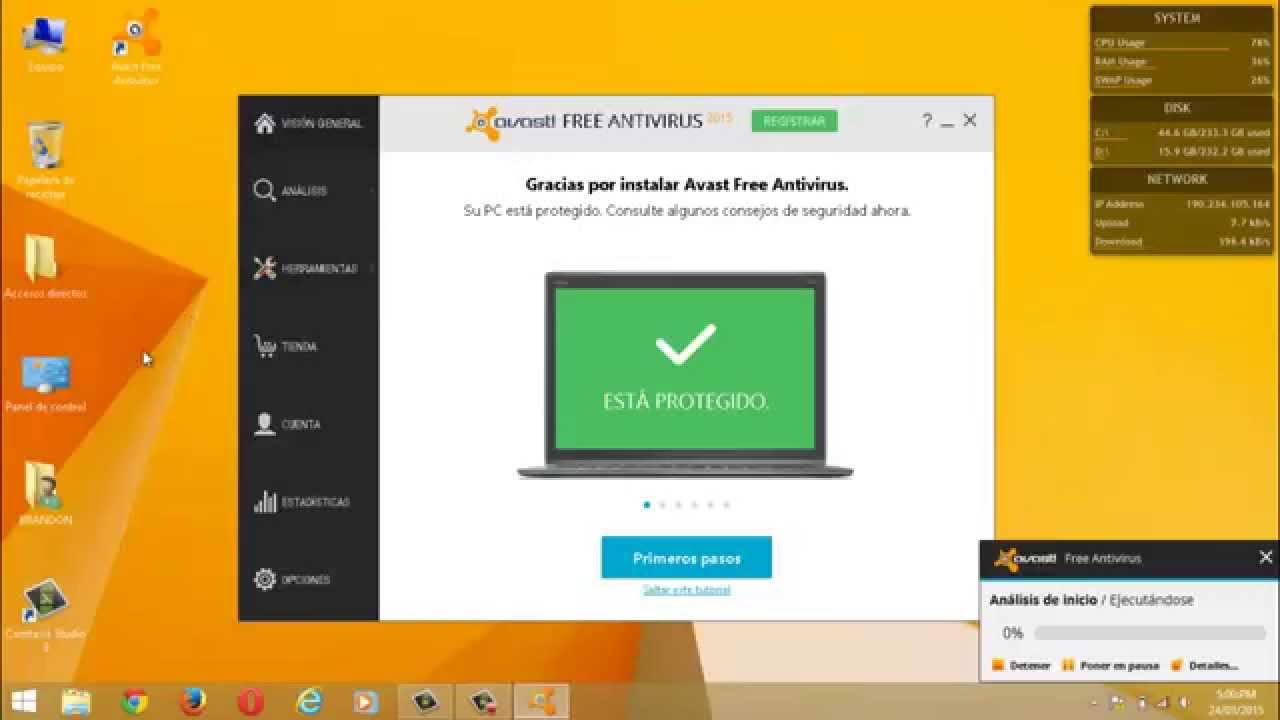 Como Descargar E Instalar Avast Antivirus 2015 Completo Espanol Youtube