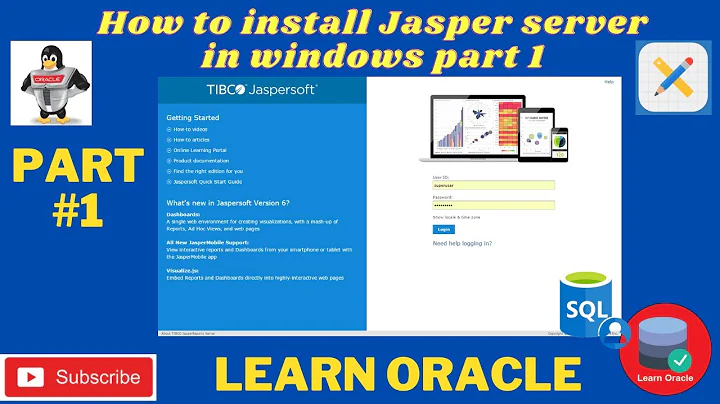 Install jasperreports server on windows part-1