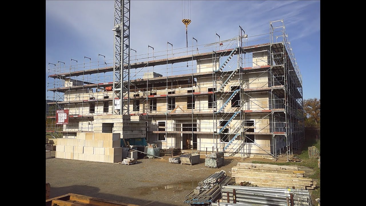 Timelapse rising of our new headquarters - YouTube