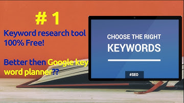 #1 Keyword Research Tool for Free!!! Better then Google Keyword Planner!!