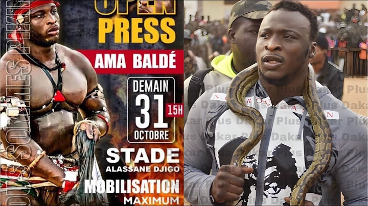 En Direct Open Presse Ama Baldé