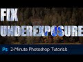 How to rescue an underexposed image in photoshop  photoshop tutorial