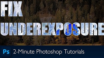 How To Rescue an Underexposed Image in Photoshop | Photoshop Tutorial