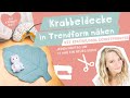 Krabbeldecke in Blattform nähen - mit kostenlosem Schnittmuster//stoffe.de