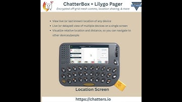 ChatterBox on Lilygo Pager - Encrypted Off-Grid Messaging & Location #mesh #offgrid #comms
