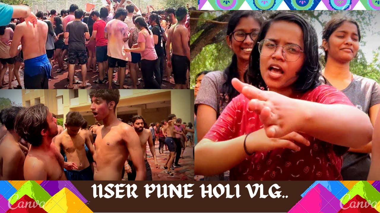 Holi celebration IISER Pune.