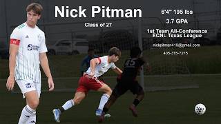 Nick Pitman - Every Touch Video -  Quarter Finals Nationals 2025: Florida Premier ECNL 08
