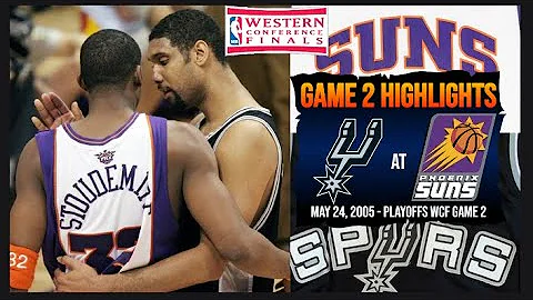 2005 Playoffs WCF Game 2 Highlights - San Antonio Spurs at Phoenix Suns
