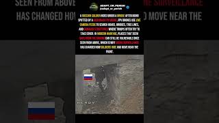 Ukrainian Drone Spots Russian Soldier Hiding Under Bridge