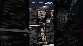 Clarence Banks Funeral Program Design - Large Tri Fold