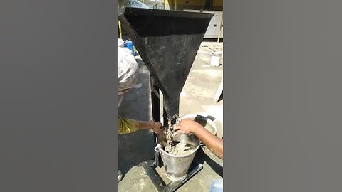 V-Funnel Test | self compacting concrete| concrete passed in 8seconds #admixture #civil #concrete