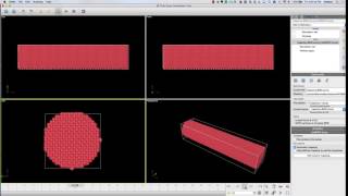Ni [100] Nanowire Tensile Test -  Ovito standard view